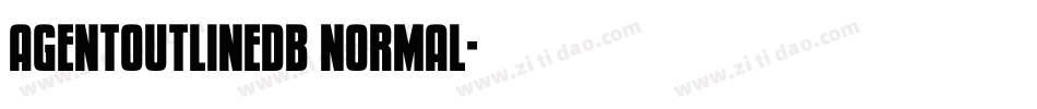 AgentOutlineDB Normal字体转换